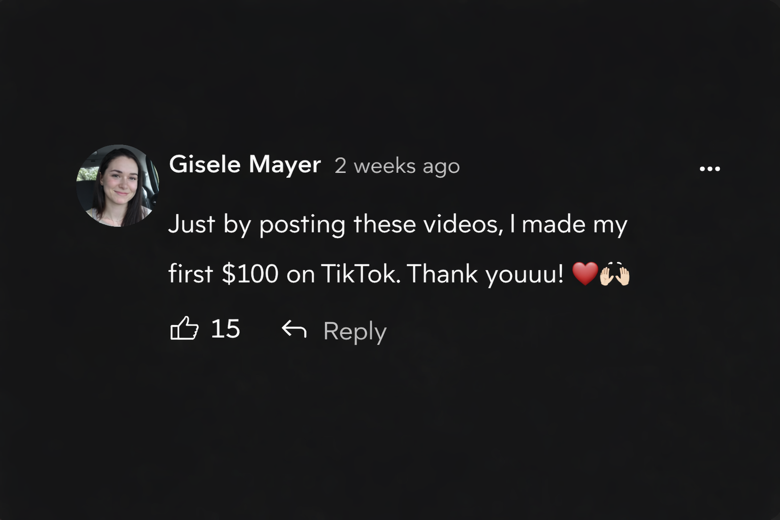Testimonial from Gisele Mayer