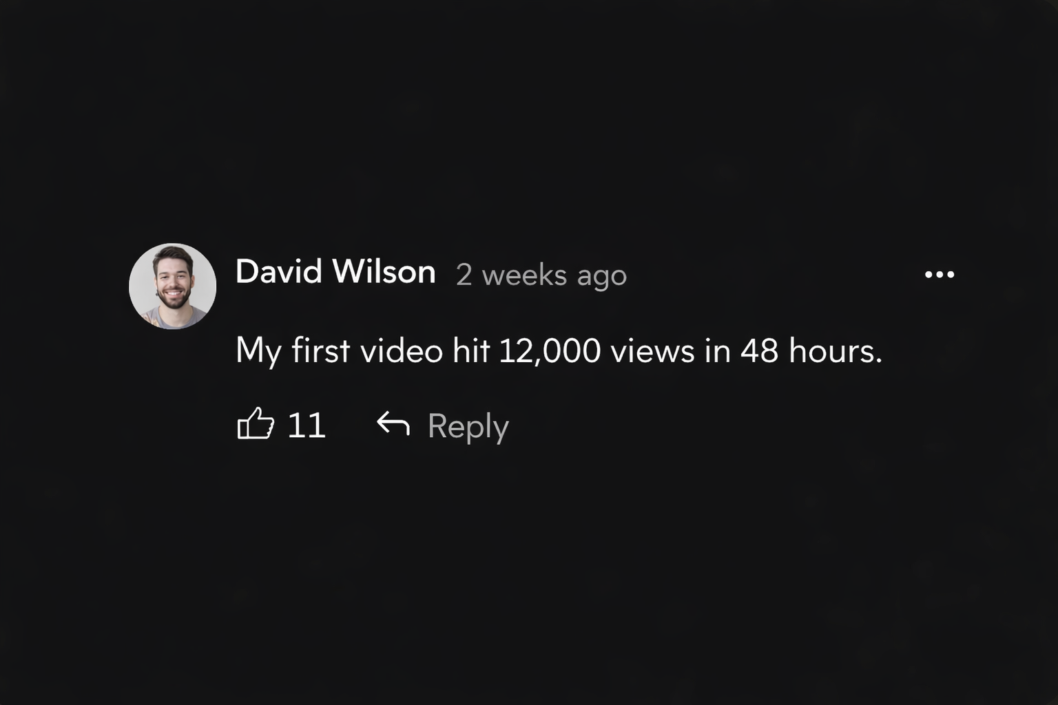 Testimonial from David Wilson